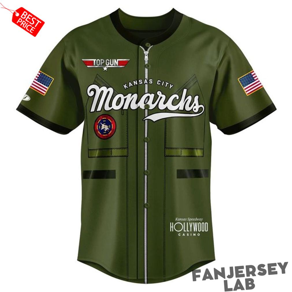 Kansas City Monarchs 2026 Top Gun Custom Baseball Jersey Kansas City Monarchs 2026 Top Gun Custom Baseball Jersey