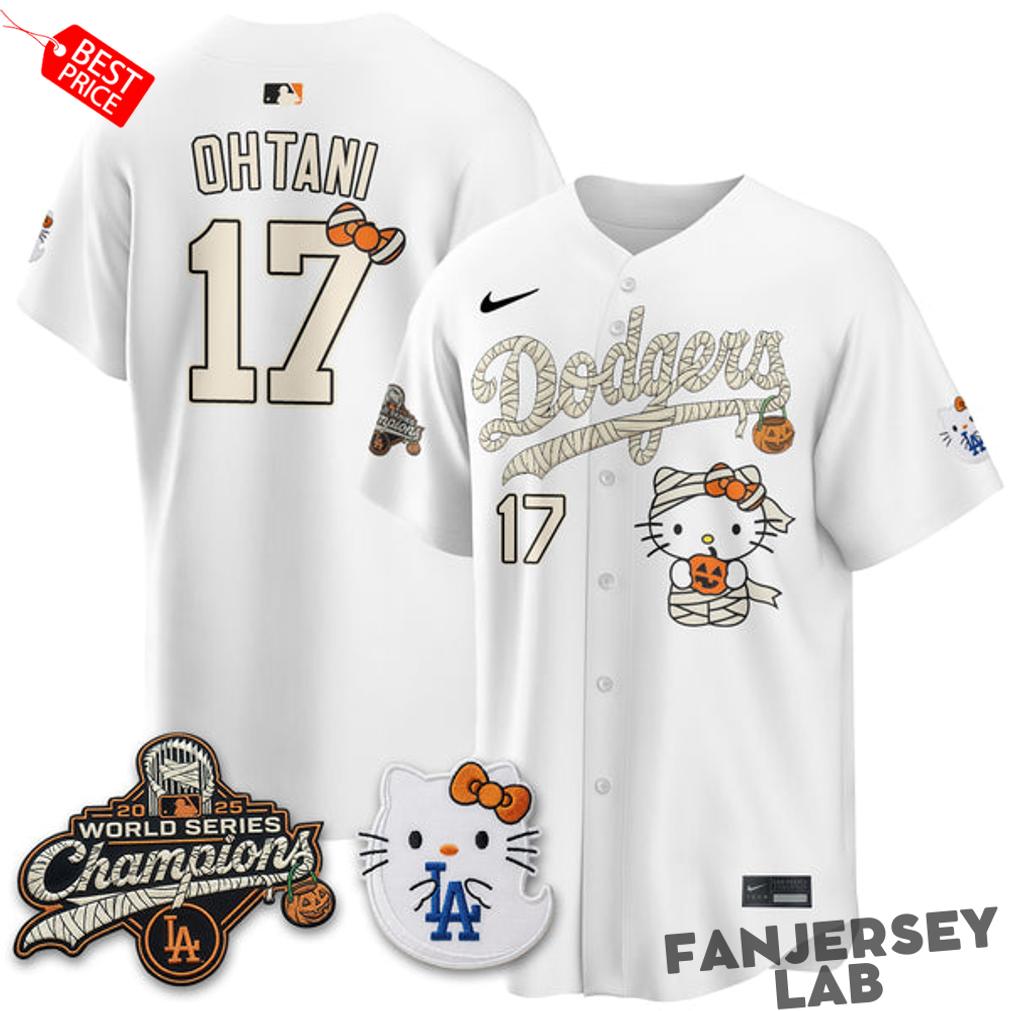 LA Dodgers x Hello Kity Halloween 2026 Custom Jersey LA Dodgers x Hello Kity Halloween 2026 Custom Jersey