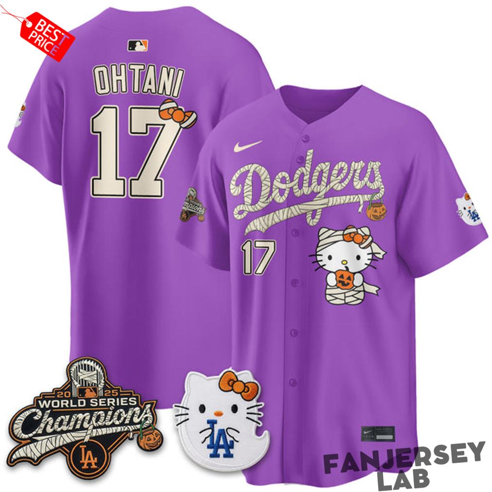 LA Dodgers x Hello Kity Halloween 2026 Custom Jersey LA Dodgers x Hello Kity Halloween 2026 Custom Jersey