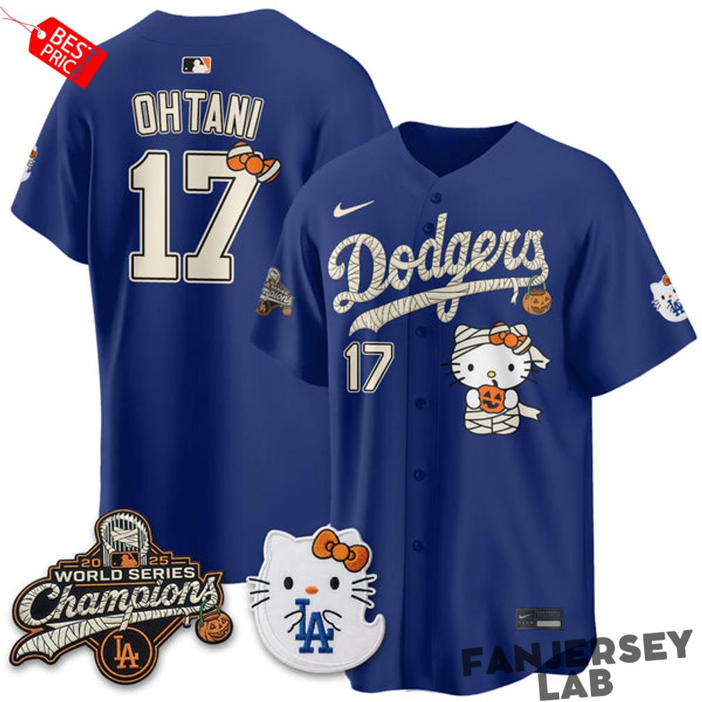 LA Dodgers x Hello Kity Halloween 2026 Custom Jersey LA Dodgers x Hello Kity Halloween 2026 Custom Jersey