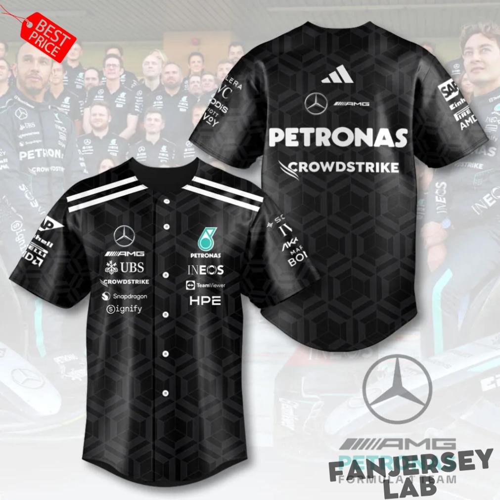 Mercedes AMG Petronas F1 Team Baseball Jersey Mercedes AMG Petronas F1 Team Baseball Jersey