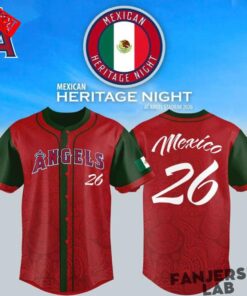 Los Angeles Angels 2026 Mexican Heritage Special Baseball Jersey Los Angeles Angels 2026 Mexican Heritage Special Baseball Jersey
