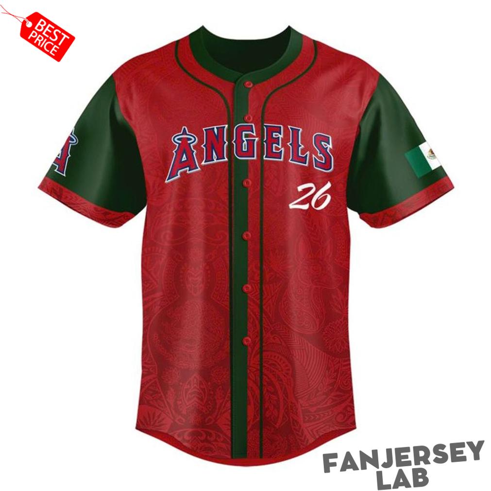 Los Angeles Angels 2026 Mexican Heritage Special Baseball Jersey Los Angeles Angels 2026 Mexican Heritage Special Baseball Jersey