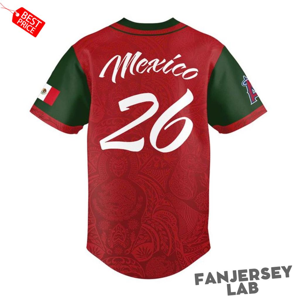 Los Angeles Angels 2026 Mexican Heritage Special Baseball Jersey Los Angeles Angels 2026 Mexican Heritage Special Baseball Jersey