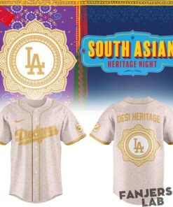 Los Angeles Dodgers Desi Heritage Night 2026 Baseball Jersey