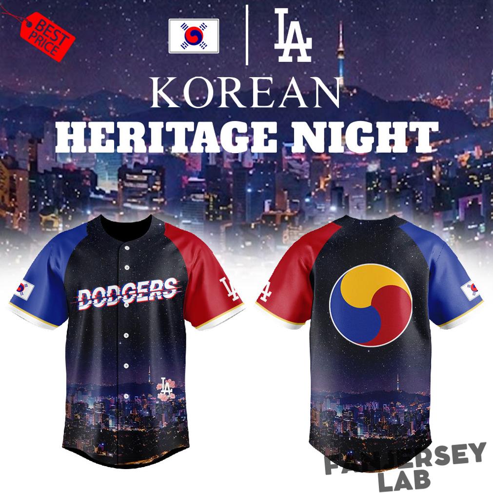 Los Angeles Dodgers Korean Heritage Night 2026 Baseball Jersey Los Angeles Dodgers Korean Heritage Night 2026 Baseball Jersey