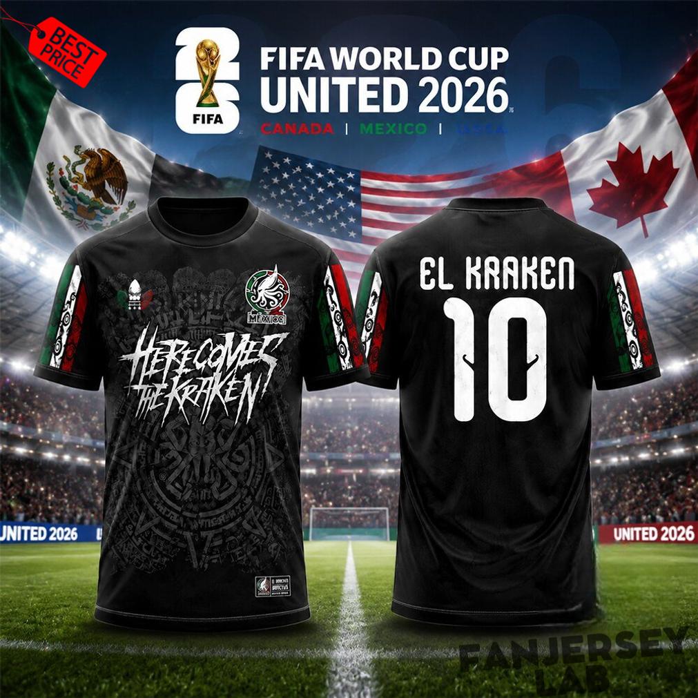 Mexico Here Comes The Kraken El Kraken 10 Soccer Jersey Mexico Here Comes The Kraken El Kraken 10 Soccer Jersey