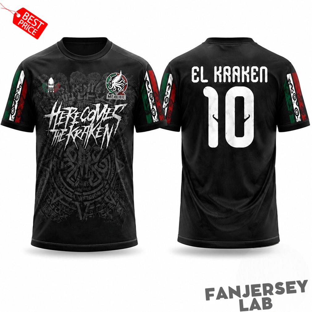 Mexico Here Comes The Kraken El Kraken 10 Soccer Jersey Mexico Here Comes The Kraken El Kraken 10 Soccer Jersey