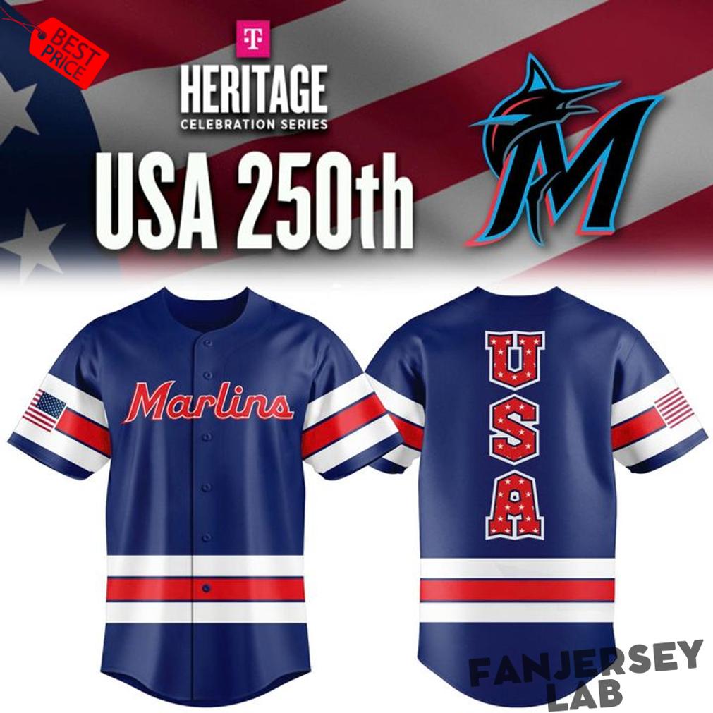 Miami Marlins 250th USA Celebration Jersey Limited Edition Miami Marlins 250th USA Celebration Jersey Limited Edition