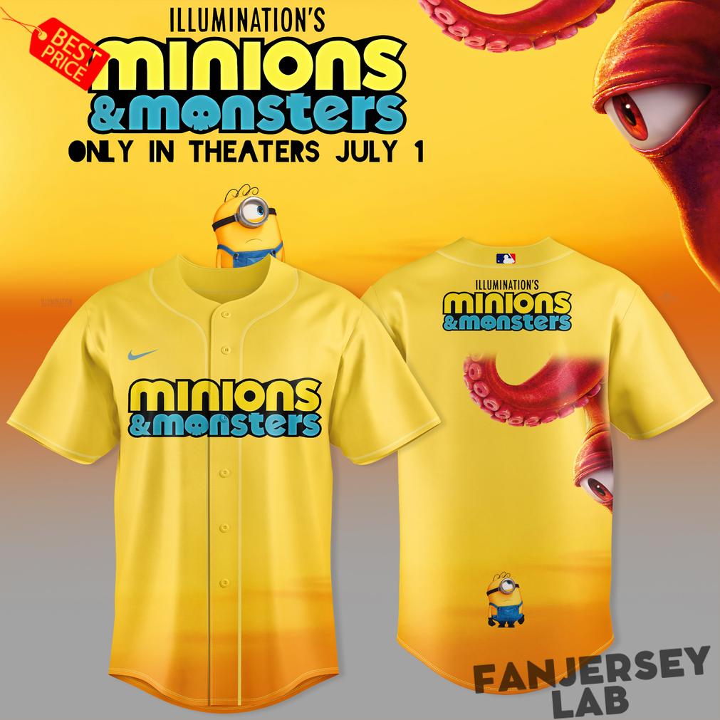 Minions & Monsters Movies Exclusive Baseball Jersey Minions & Monsters Movies Exclusive Baseball Jersey
