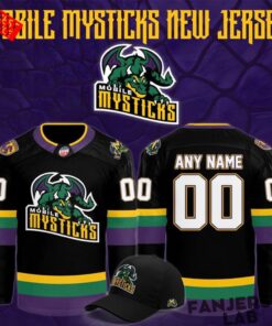 Mobile Mysticks 2026 New Black Custom Hockey Jersey