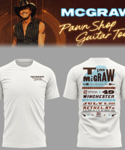 Tim McGraw Pawn Shop Guitar Tour 2026 At Bethel, NY T-Shirt v2