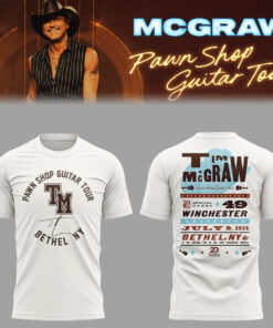 Tim McGraw Pawn Shop Guitar Tour 2026 At Bethel, NY T-Shirt v1