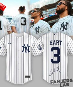 New York Yankees Knicks Hart 3 Baseball Jersey