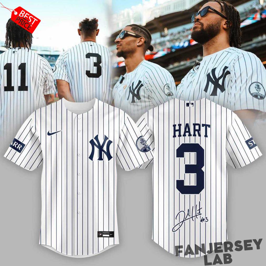 New York Yankees Knicks Hart 3 Baseball Jersey New York Yankees Knicks Hart 3 Baseball Jersey