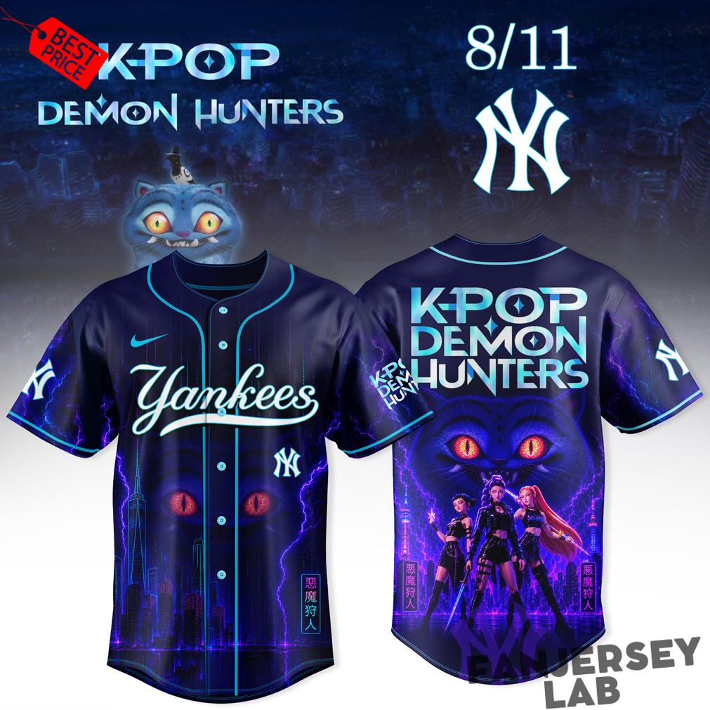 New York Yankees x K-Pop Demon Hunters Night 2026 Baseball Jersey New York Yankees x K-Pop Demon Hunters Night 2026 Baseball Jersey