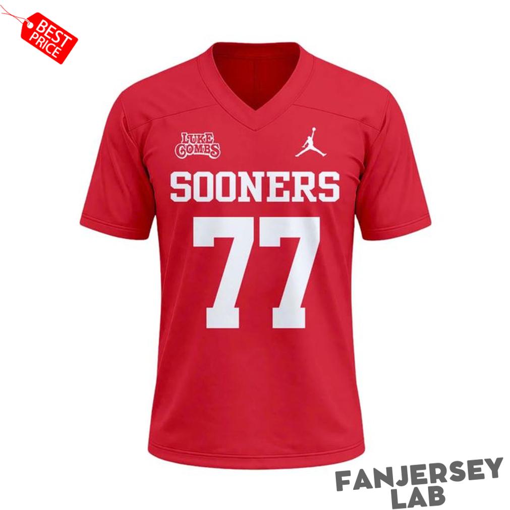 Oklahoma Sooners x Luke Combs 2026 Tour Limited Edition Football Jersey Oklahoma Sooners x Luke Combs 2026 Tour Limited Edition Football Jersey