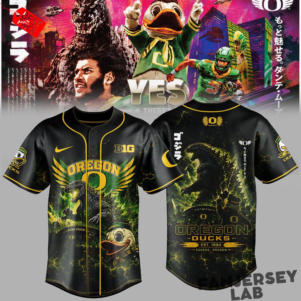 Oregon Ducks x Godzilla Edition Jersey Oregon Ducks x Godzilla Edition Jersey