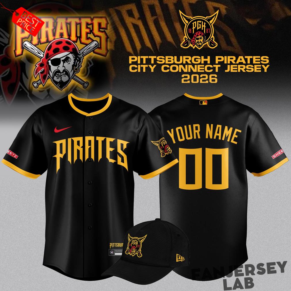 Pittsburgh Pirates 2026 City Connect Limited Custom Baseball Jersey Pittsburgh Pirates 2026 City Connect Limited Custom Baseball Jersey