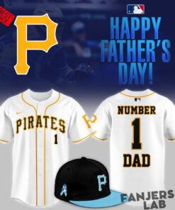 Pittsburgh Pirates x Fathers Day Number One Dad Limited Baseball Jersey