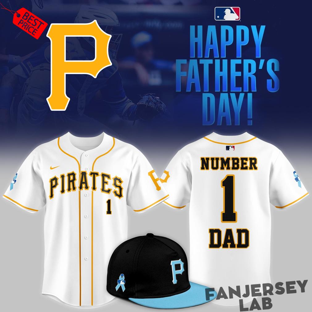 Pittsburgh Pirates x Fathers Day Number One Dad Limited Baseball Jersey Pittsburgh Pirates x Fathers Day Number One Dad Limited Baseball Jersey