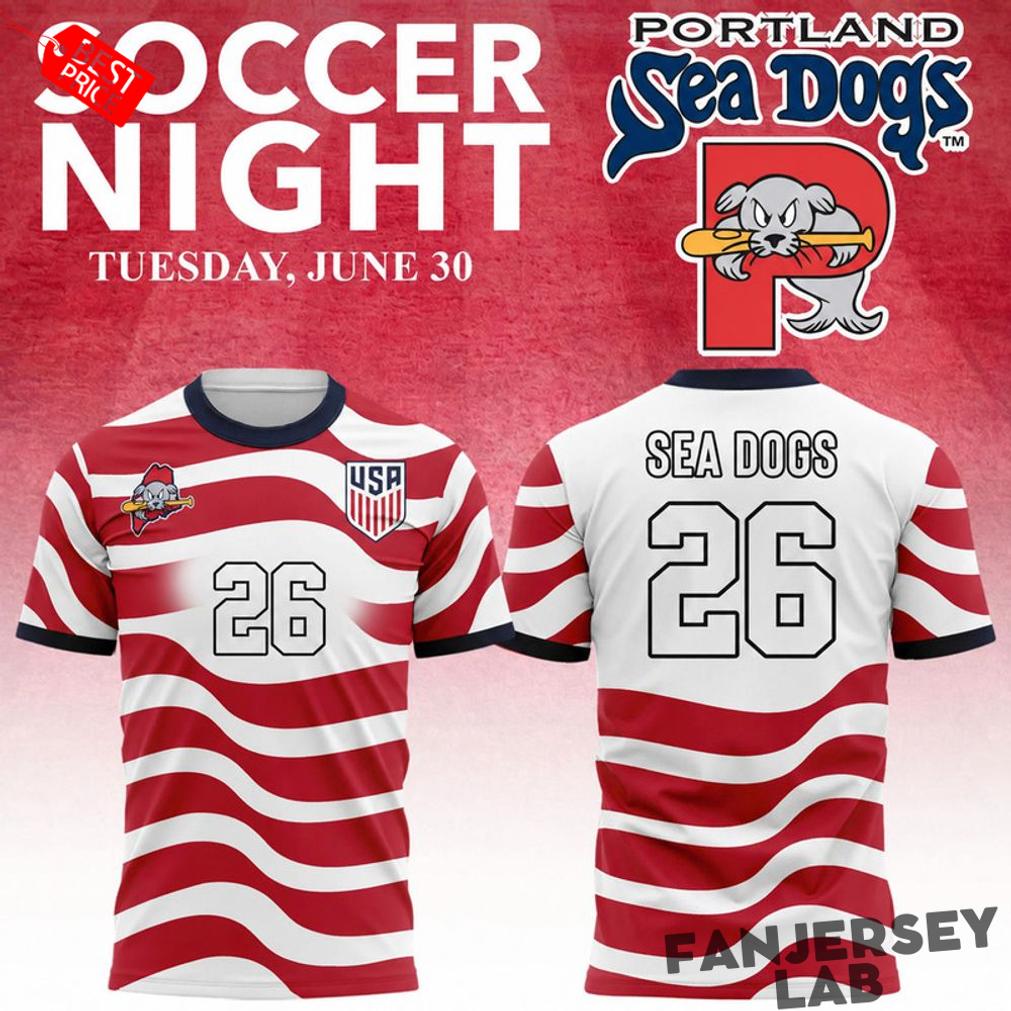 Portland Sea Dogs x Team USA World Cup 2026 Soccer Jersey Portland Sea Dogs x Team USA World Cup 2026 Soccer Jersey