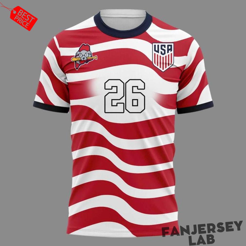 Portland Sea Dogs x Team USA World Cup 2026 Soccer Jersey Portland Sea Dogs x Team USA World Cup 2026 Soccer Jersey