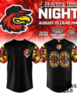 Rochester Red Wings 2026 Grateful Dead Night Special Baseball Jersey Rochester Red Wings 2026 Grateful Dead Night Special Baseball Jersey