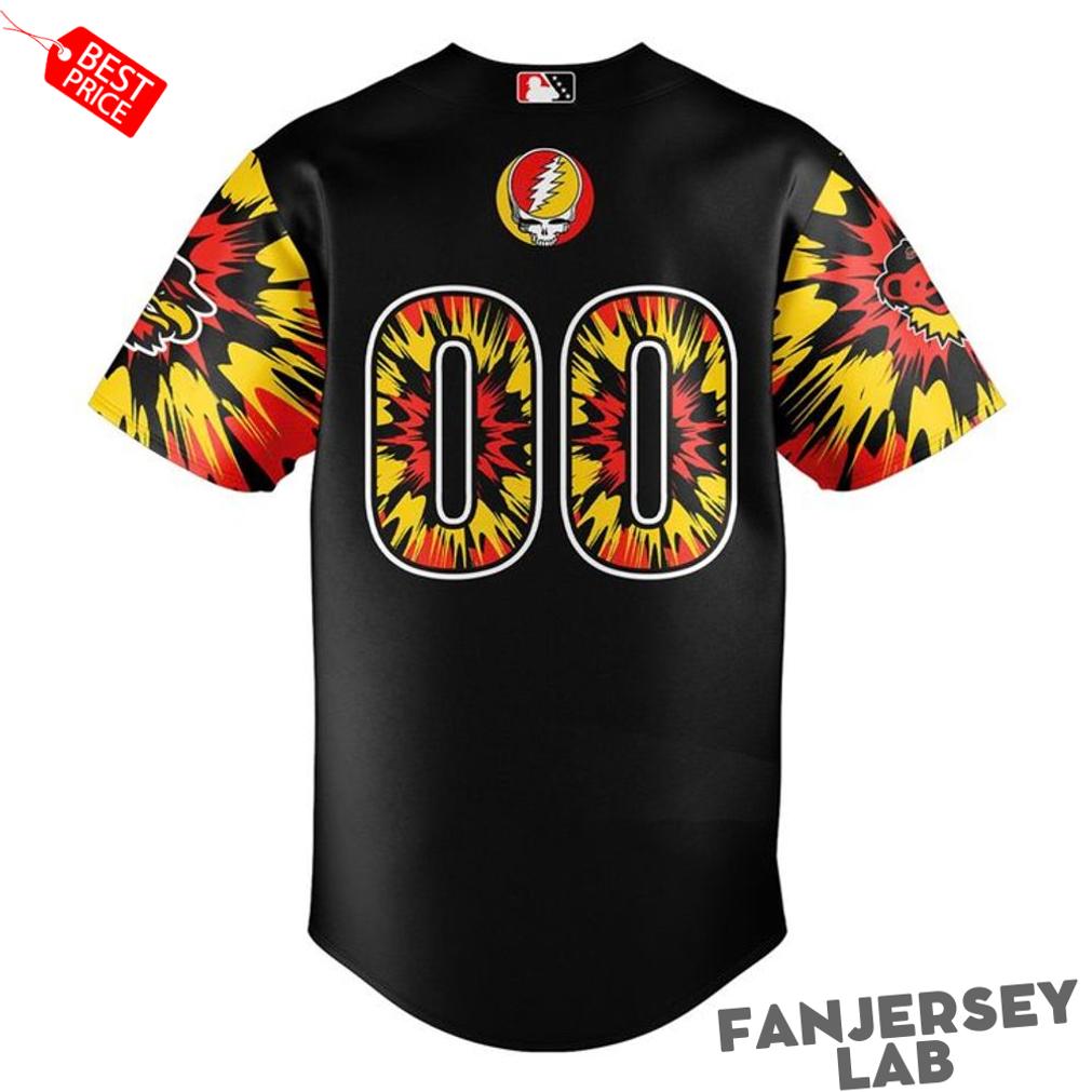 Rochester Red Wings 2026 Grateful Dead Night Special Baseball Jersey Rochester Red Wings 2026 Grateful Dead Night Special Baseball Jersey