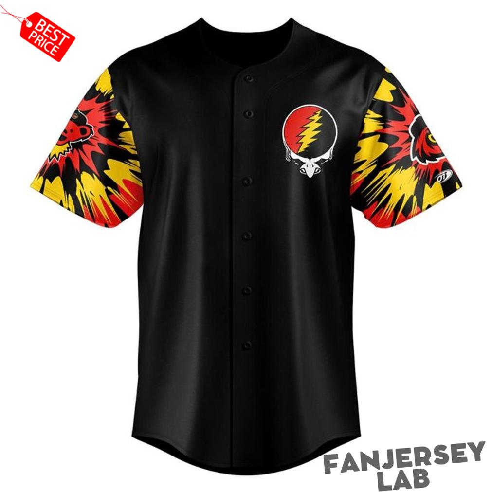 Rochester Red Wings 2026 Grateful Dead Night Special Baseball Jersey Rochester Red Wings 2026 Grateful Dead Night Special Baseball Jersey