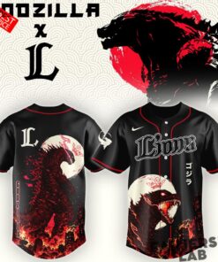 Saitama Seibu Lions Godzilla Minus Zero Limited Edition Baseball Jersey