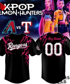 Saja Boys x Texas Rangers Special Baseball Jersey