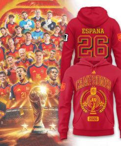 Spain World Cup 2026 Campeones Limited Red Hoodie