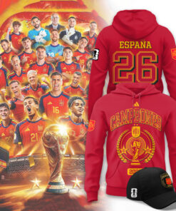 Spain World Cup 2026 Campeones Limited Red Hoodie Spain World Cup 2026 Campeones Limited Red Hoodie