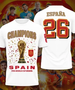 Spain World Cup Champions 2026 Limited Edition Shirt v8