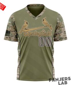 Springfield Cardinals 2026 Military Appreciation Night Camo Custom Jersey