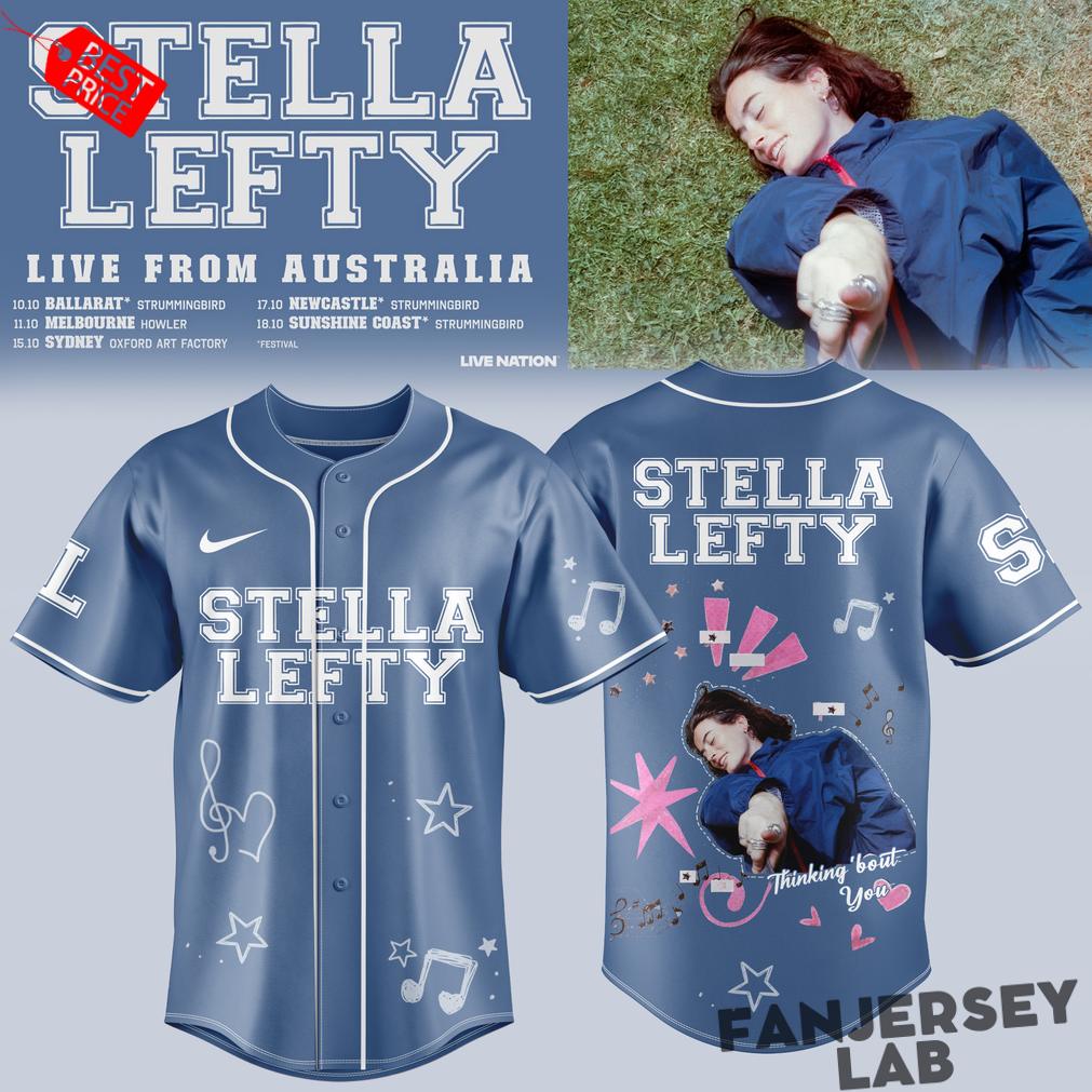 Stella Lefty Live From Australia Tour 2026 Baseball Jersey Stella Lefty Live From Australia Tour 2026 Baseball Jersey