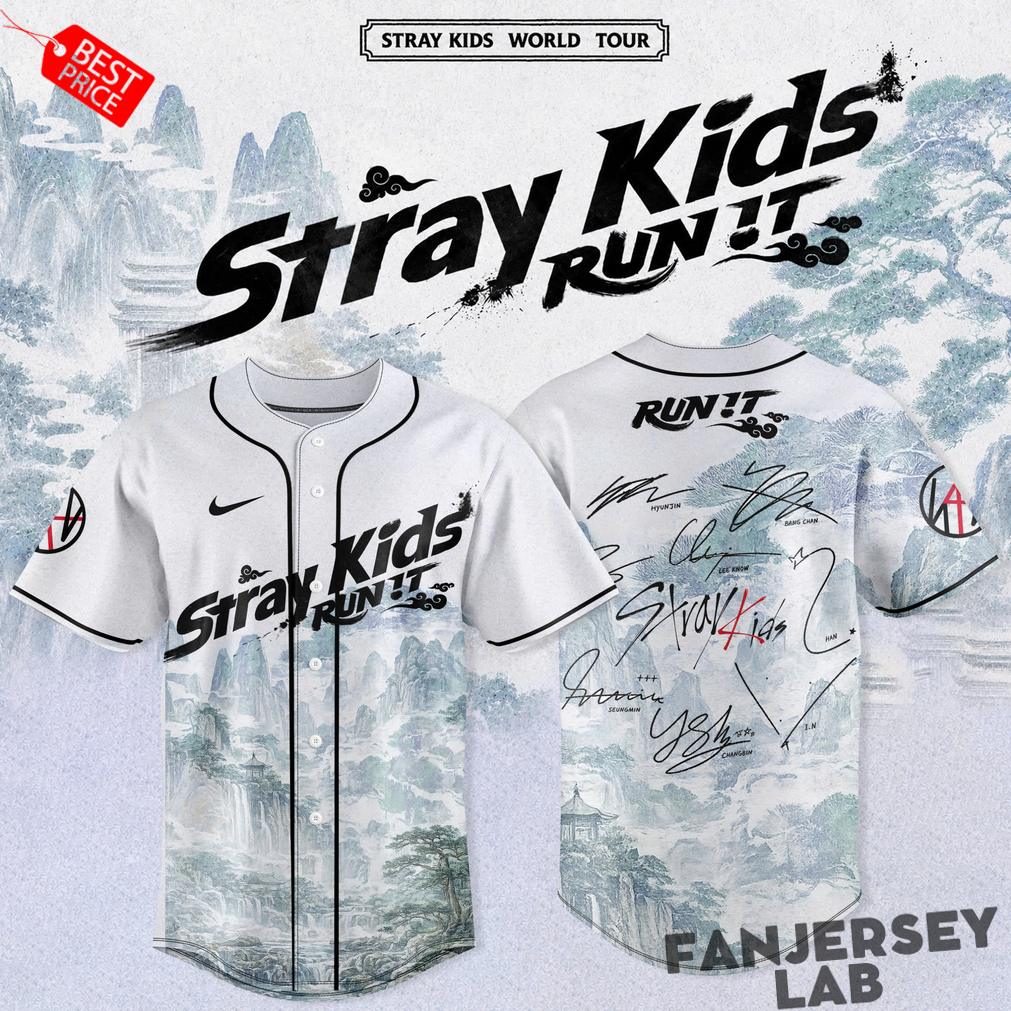Stray Kids World Tour RUN IT 2026 Edition Baseball Jersey Stray Kids World Tour RUN IT 2026 Edition Baseball Jersey
