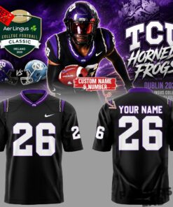 TCU Horned Frogs x Aer Lingus College Football Classic Football Jersey