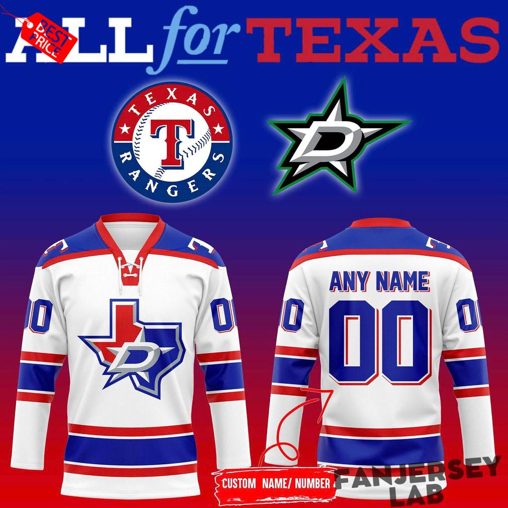 Texas Rangers x Dallas Stars Night 2026 Hockey Jersey Texas Rangers x Dallas Stars Night 2026 Hockey Jersey
