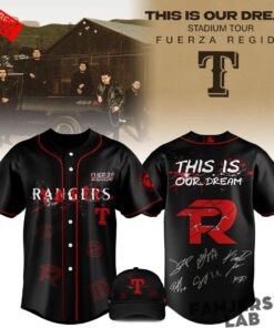 Texas Rangers x Fuerza Regida This Is Our Dream Stadium Tour 2026 Baseball Jersey
