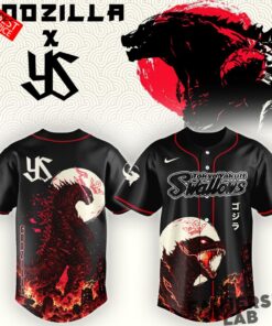 Tokyo Yakult Swallows Godzilla Minus Zero Limited Edition Baseball Jersey