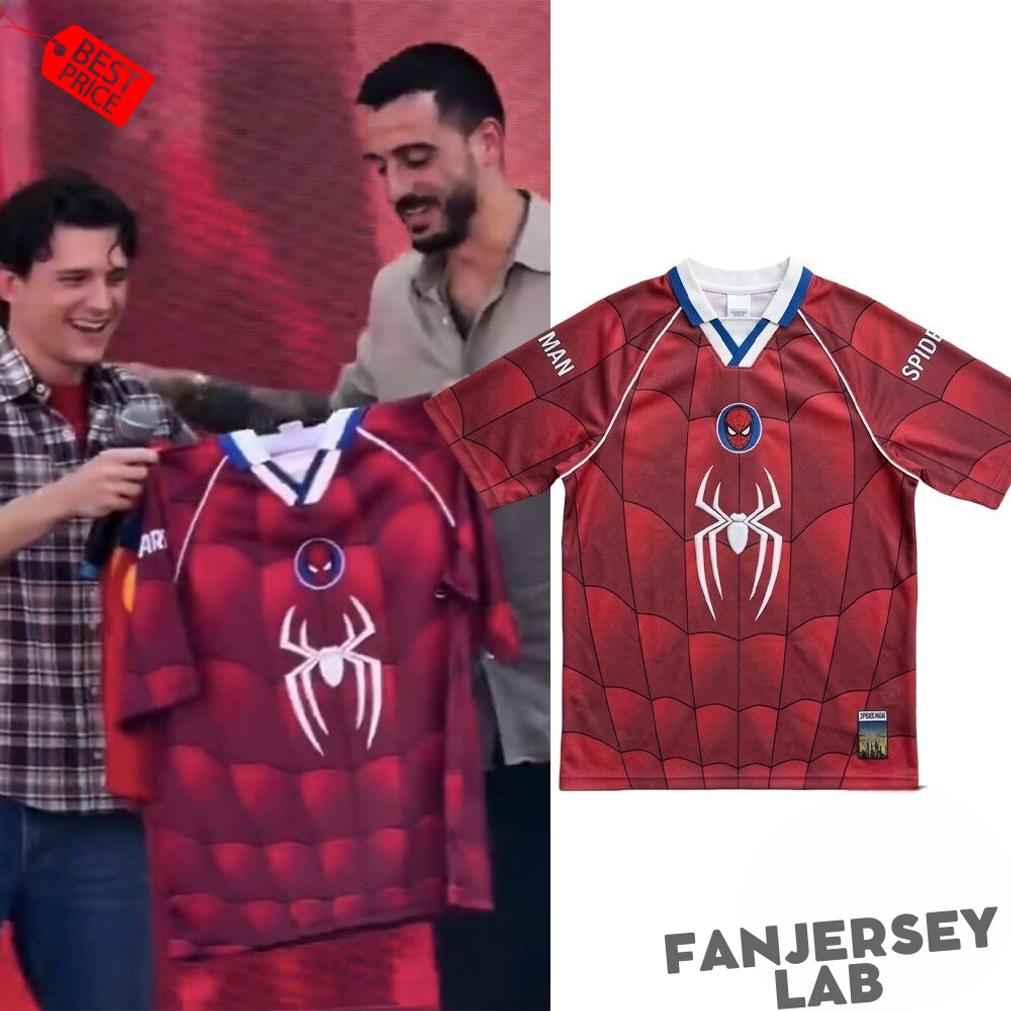 Tom Holland x Joselu Spider Man Polo Style Jersey Tom Holland x Joselu Spider Man Polo Style Jersey