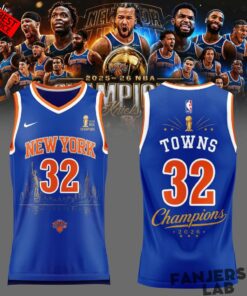 Towns Champions NBA 2026 New York Knicks Jersey