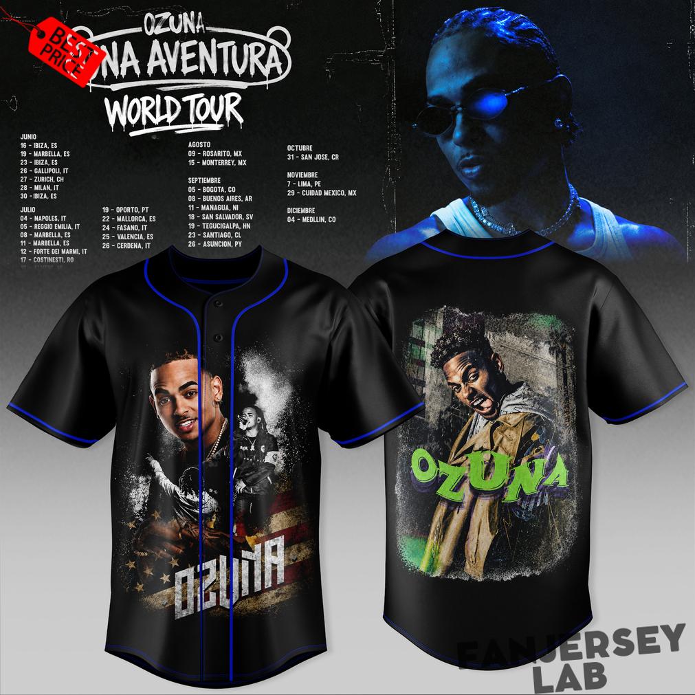 Una Aventura World Tour – Official Baseball Jersey Una Aventura World Tour – Official Baseball Jersey