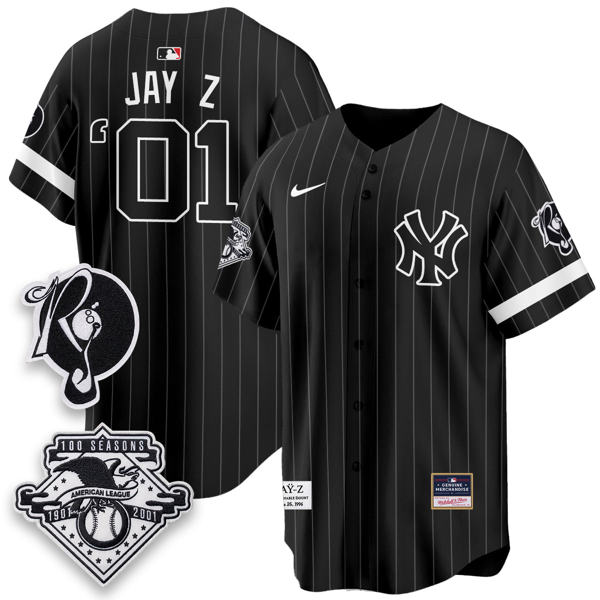 NYY x Jay Z Edition Vapor Black Jersey NYY x Jay Z Edition Vapor Black Jersey