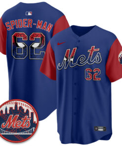 New York Mets x Web-Head Spider Man Brand New Day Baseball Jersey New York Mets x Web-Head Spider Man Brand New Day Baseball Jersey