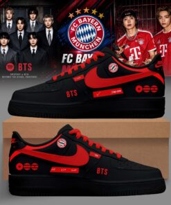BTS Arirang World Tour 2026 x Bayern Munich Special AF1 Shoes – Black