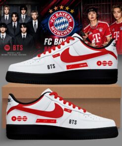 BTS Arirang World Tour 2026 x Bayern Munich Special AF1 Shoes – White