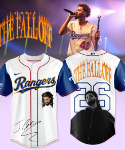 J. Cole The Fall Off Tour Rangers Premium Baseball Jersey – Classic Fan Style
